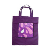 TOTE-BAG - Sac de course pliable en pochette violet et rose